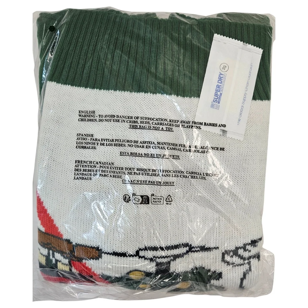 Peanuts by Sanctuary Sweater Women Green (Charlie Brown & Snoopy) Holiday NWT - Picture 3 of 3